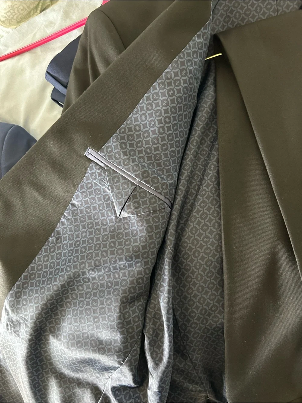 Men’s Suit - IZOD 38L, Black Two-Button Suit